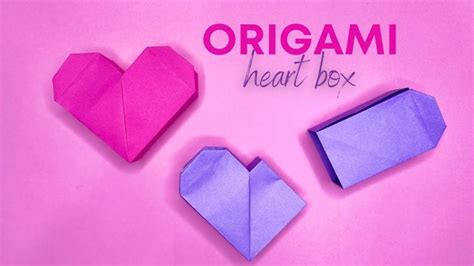 Origami Heart Box | Origami heart, Origami, Heart box