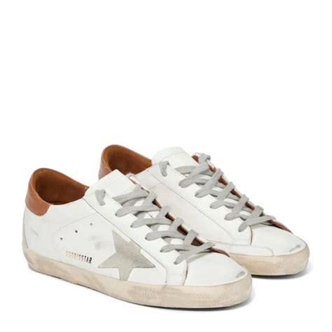 Baskets Super Star En Cuir In Sneakers Leather Sneakers Golden