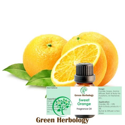 Sweet Orange Fragrance Oil Green Herbology