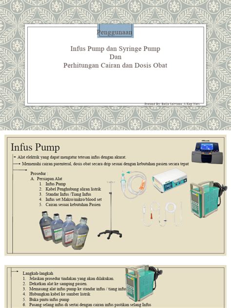 Infus Pump Syringe Pump Dan Hitungan Dosis Pdf