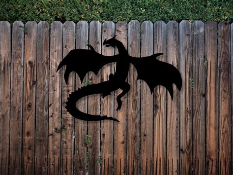 Dragon Metal Wall Art, Large Metal Wall Art for Game Room, Gift for ...