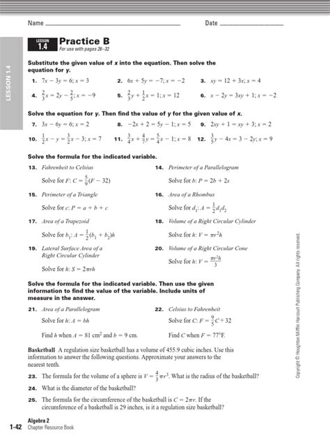 Free Holt Mcdougal Algebra 2 Worksheet Download Free Holt Mcdougal Algebra 2 Worksheet Png