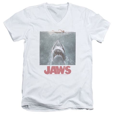 Jaws Distressed Jaws Unisex Adult T Shirt For And | Minaze