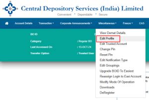 Change Your Demat Account Registered Mobile Number From Cdsl