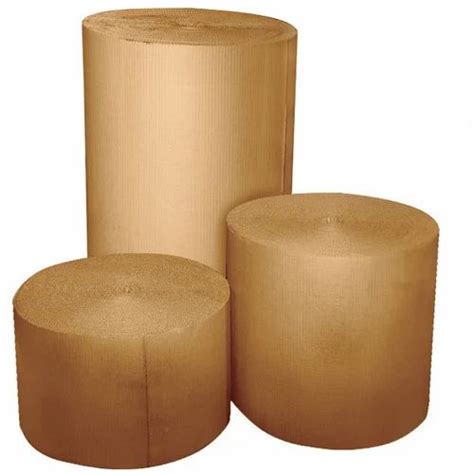 Plain Brown Corrugated Roll For Use For Packaging GSM 80 120 Gsm