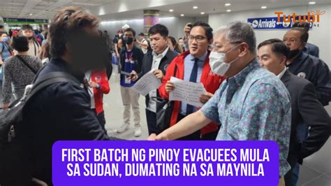 First Batch Ng Pinoy Evacuees Mula Sa Sudan Dumating Na Sa Maynila