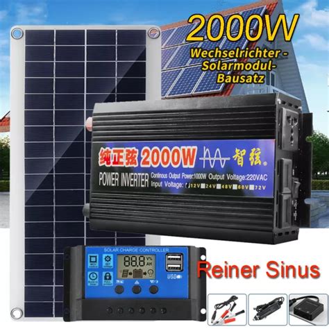 12v 230v Solarpanel 1500w Solaranlage Komplettpaket Photovoltaik