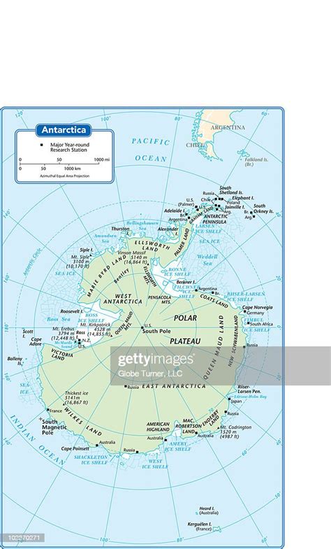 Antarctica Continent Map High-Res Vector Graphic - Getty Images