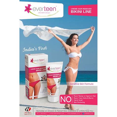 Buy Everteen Bikini Line Hair Remover Creme Natural Camomile Extract For Women 50gm Online At