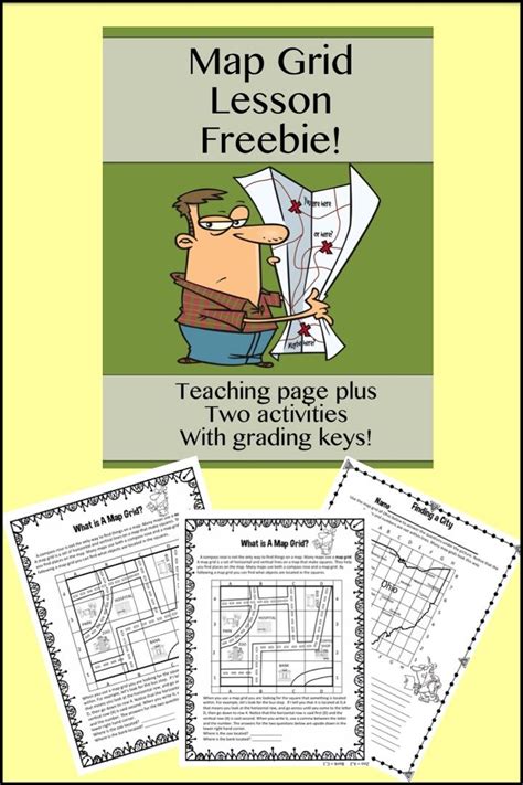 Map Grid Lesson Freebie | Social studies elementary, Social studies ...