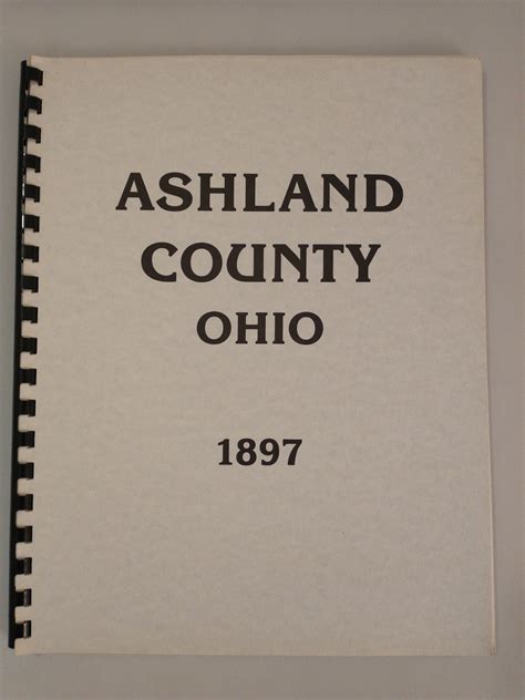 ASHLAND COUNTY OHIO 1897 LAND OWNERSHIP MAP