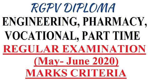 Rgpv Diploma Result Declaring Criteria For Nd Sem And Th Sem Regular