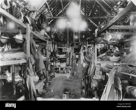 Barracks Of Ww1 American Soldiers In France July 19 1918 The 305th