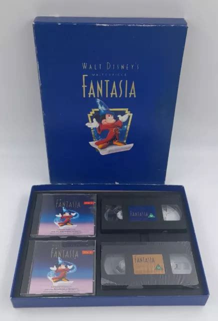 Walt Disneys Masterpiece Fantasia Vhs Deluxe Collectors Edition