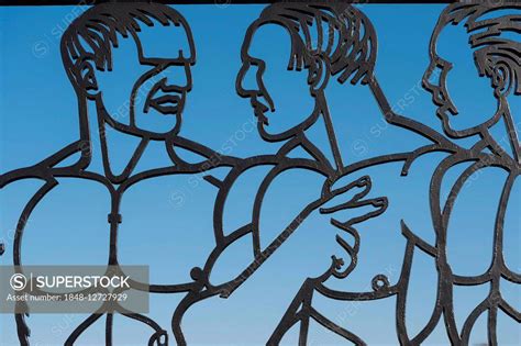 Wrought Iron Gate Naked Men By Gustav Vigeland Vigeland Sculpture Park Frognerparken