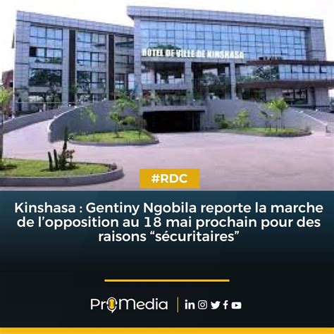 Samy Sidis On Twitter POLITIQUE Kinshasa Gentiny Ngobila Reporte