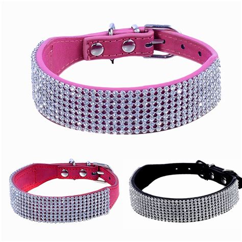 Einstellbare Bling Diamante Kristall Haustier Hund Katze Kätzchen