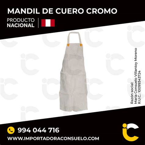 Mandil De Cuero Cromo Para Soldadura Producto Nacional