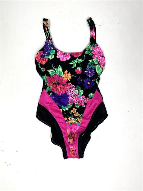 Vintage 90s Pacific Connections One Piece Swimsuit Gem