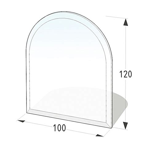 Lienbacher Funkenschutzplatte Glasbodenplatte Rundbogen Mm St Rke