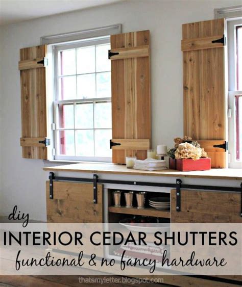 10 Inexpensive DIY Interior Shutters with Step By Step Plans