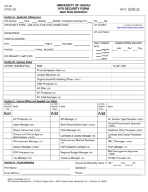 Fillable Online Hawaii KFS 40 Security Form Alan 99f Docx OCJP 950