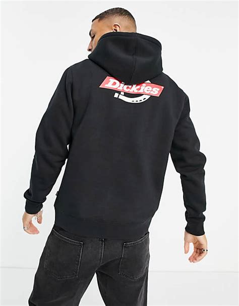 Dickies Ruston Back Print Hoodie In Black Asos