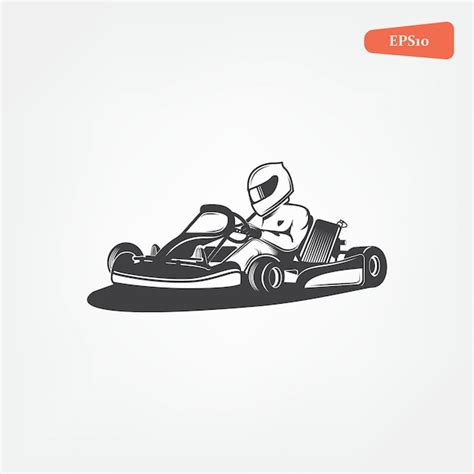 Premium Vector Karting Club Icon