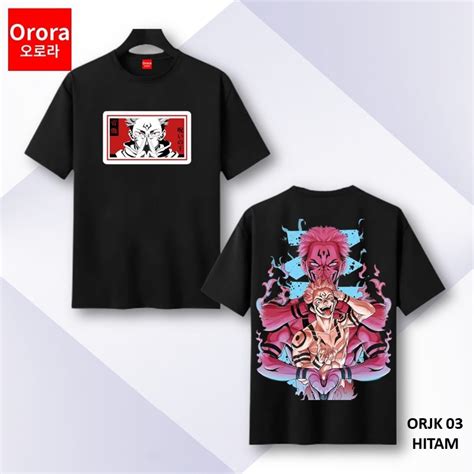 Jual Kaos Distro Premium Jujutsu Kaisen Sukuna Gojo Satoru Baju