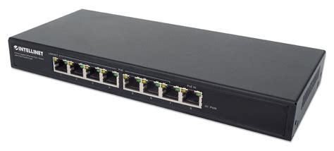 Poe Powered 8 Port Gbe Poe Switch W Poe Passthrough 561679