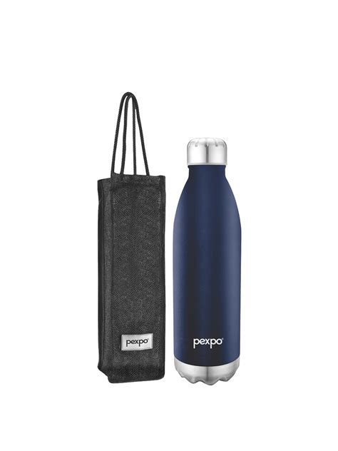 Buy Pexpo Electro Blue Isi Certified Thermosteel Hrs Hot Cold Flask Water Bottle L