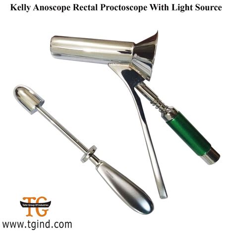 Surgical Hemorrhoid Kelly Anoscope Rectal Proctoscope With Led Light