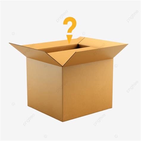 Ilustración 3d De Caja Misteriosa PNG Caja Signo De Interrogación