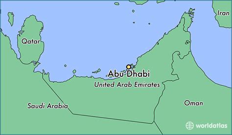 Abu Dhabi Location Map