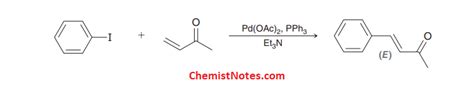 Heck Reaction: easy Mechanism, applications - Chemistry Notes