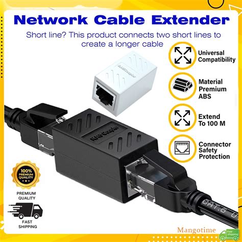 【จัดส่งรวดเร็ว】อะแดปเตอร์เชื่อมต่ออีเธอร์เน็ต Rj45 ตัวเมีย เป็นตัวเมีย สําหรับ Cat7 Cat6 Cat5e