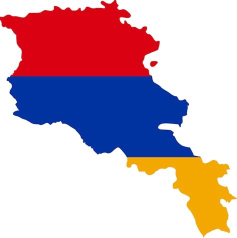 Mapa De Armenia Con Cartograf A Asi Tica De Bandera Vector Premium