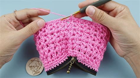 Crochet Purse With Zipper Cross Stitch Pattern ViVi Berry DIY YouTube