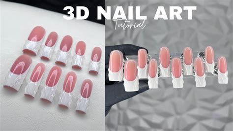 3d Nail Art Tutorial For Beginners 🤍 Acrylic Presson Tutorial 3d Gel