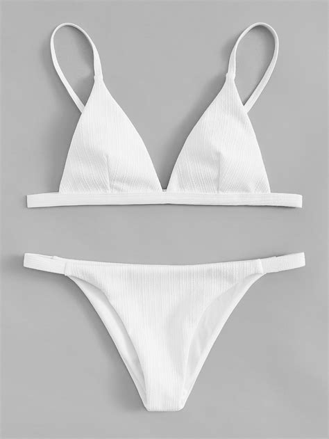 Alicante Triangle Top Cute Swimsuits White Bikini Lace My XXX Hot Girl