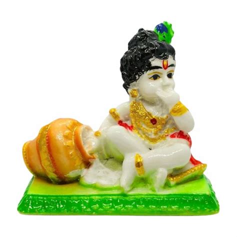 Marble Dust Laddu Gopal Krishan Statue Car Dashboard Idol At Rs