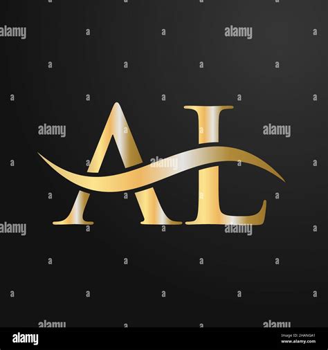 Letter Al Logo Sign Design Template Al A L Letter Logo Modern Flat