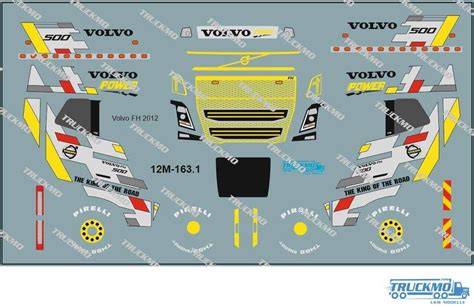 TRUCKMO Decal Volvo FH 2012 12M 163 TRUCKMO Lkw Modelle Und