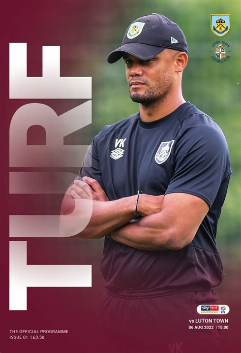 Burnley v Luton Town Matchday Programme 2022/23 | Aca-Creative