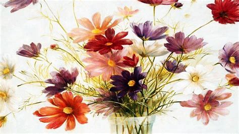 Цветы и натюрморты.художника Фабриса де Вильнев - YouTube