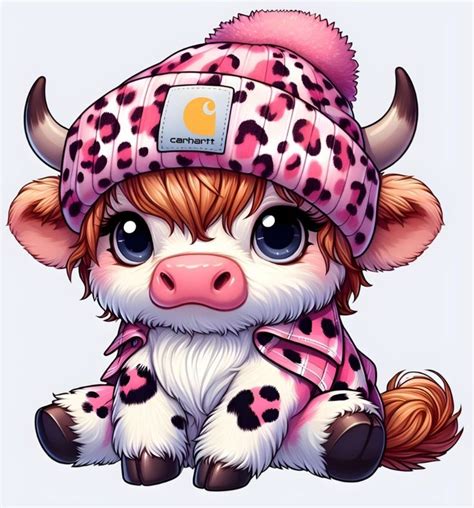 Pin By Chrissy Dixon On Carhartt In Cow Cartoon Images Cute