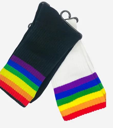 Pares De Calcetas Gay Pride Arcoiris Lgbt Orgullo Gay Meses Sin Inter S