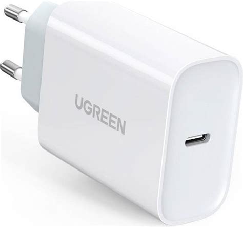 Ugreen Usb C W Pd Wall Charger Eu White Pris