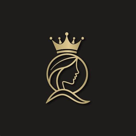 Premium Vector Luxury Queen Vector Logo With Q Letter Beauty Logo