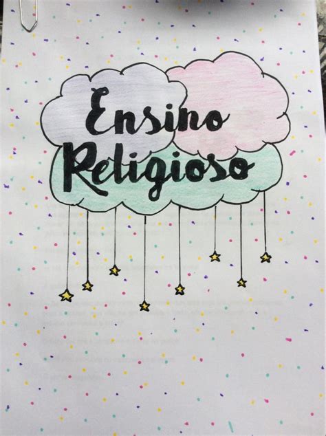 Capas De Trabalho De Ensino Religioso - 10